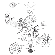 Battery Motor Assy spare parts