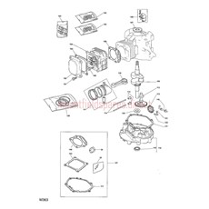 RM65-ES ENGINE (SV200) CYLINDER HEAD spare parts