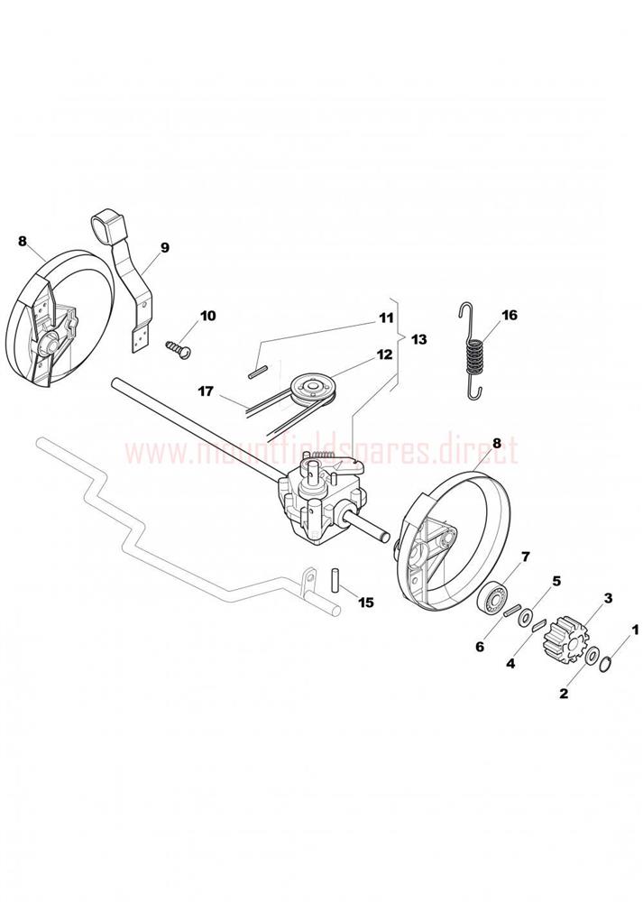 Mountfield Spare Parts for SP536ES 20110215 2011 model