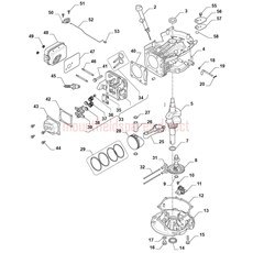 SERIES 5750 (TRE224) CYL HEAD-MUFFLER spare parts