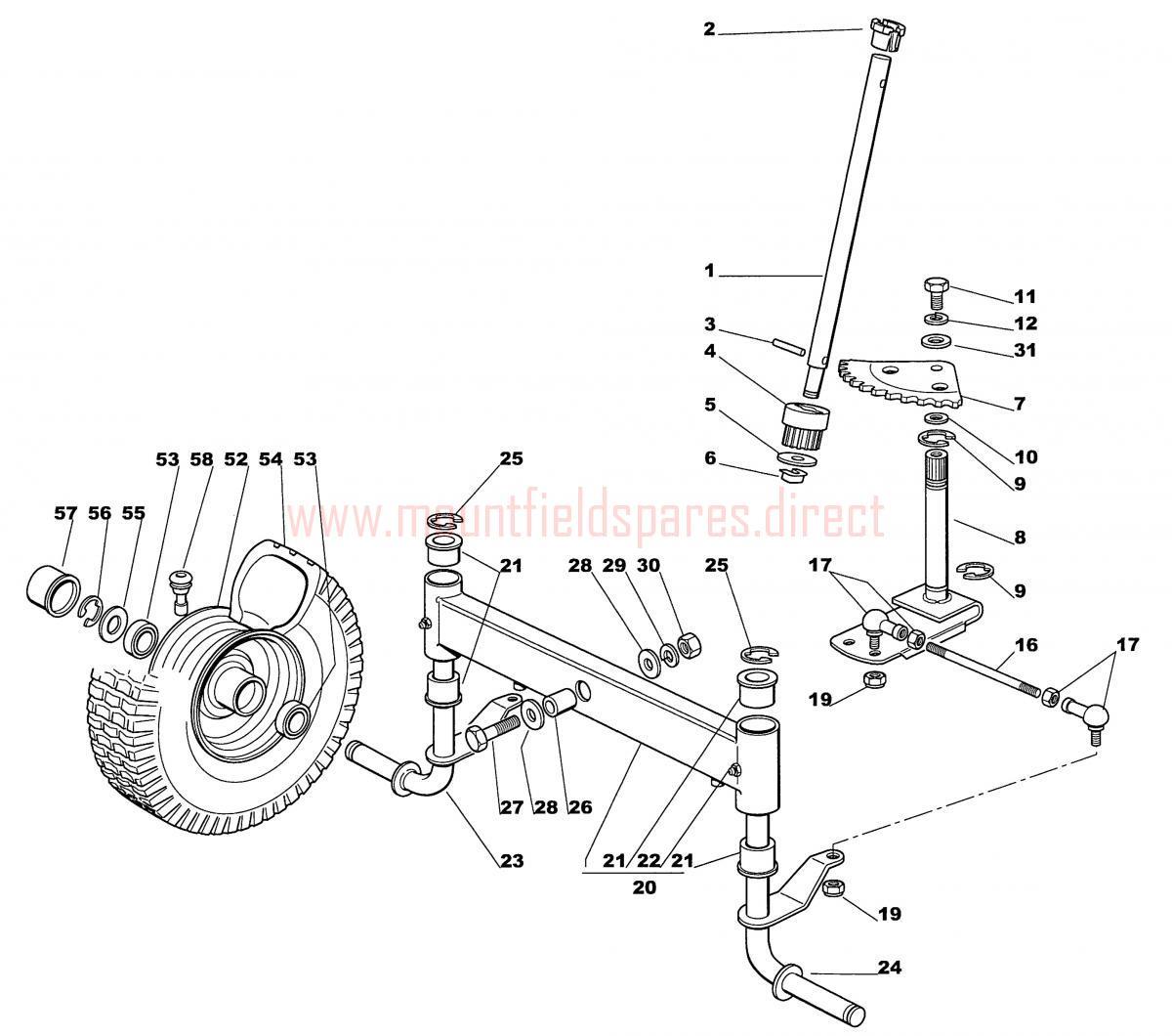 Mountfield Spare Parts for 1228M 1228H 2006 model