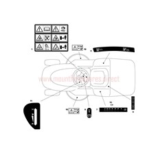 Labels spare parts