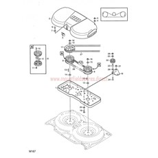 MOWER DECK 92 cm TRANSMISSION spare parts