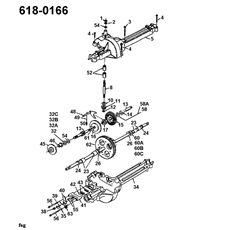 GEARBOX 618-0166 spare parts