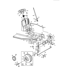 DRIVE SYSTEM, ENGINE PULLEY, PEDAL, REAR WHEELS spare parts