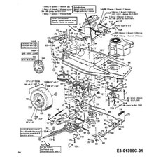 DRIVE SYSTEM, ENGINE PULLEY, PEDAL, REAR WHEELS) spare parts