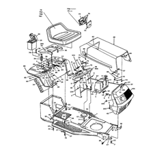 DASHBOARD, ENGINE HOOD, FENDER spare parts