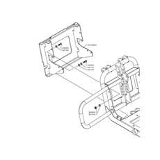 FRAME FOR FRONTAL ATTACHMENTS(from s/n 564371 from 2012) spare parts