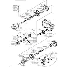 REAR WHEEL AXLE(from s/n 537311 from 2011) spare parts