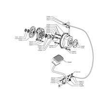 CLUTCH(from sn 129701 from 1986) spare parts