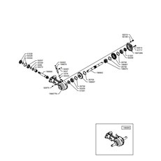 DOUBLE ROTATION TILLER GEARBOX (from sn 228001 from 1996) spare parts