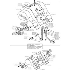 ADJUSTABLE COVER AND TILLER x6 (from sn 228001 from 1996) spare parts