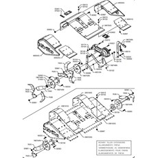 ADJUSTABLE COVER AND TILLER 68x4 XL (fron sn 228001 from 1996) spare parts