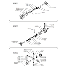 REAR WHEEL AXLE(from s/n 536678 from 2010) spare parts