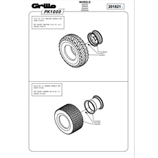 WHEELS(from s/n 344001 from 2005) spare parts