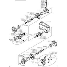 REAR WHEEL AXLE(from s/n 344001 to s/n 537310 from 2005 to 2011) spare parts