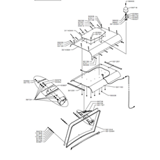 WINDSCREEN AND ROOF(from s/n 564371 from 2012) spare parts