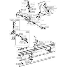 DOUBLE BLADE CUTTER BAR 117CM (from sn 228001 from 1996) spare parts