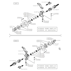 WHEEL AXLE(1) spare parts