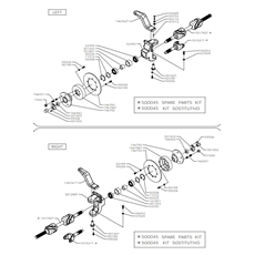 WHEEL AXLE spare parts