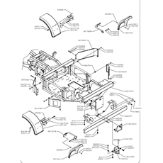 FRAME AND MUDGUARDS spare parts