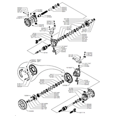 FRONT WHEEL AXLE(from s/n 344001 from 2005) spare parts