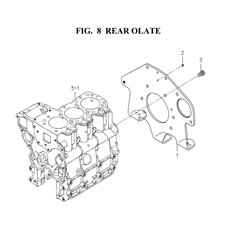 REAR OLATE(6004-220M-0100) spare parts