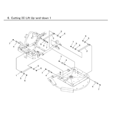 CUTTING (6) LIFT UP AND DOWN 1 spare parts