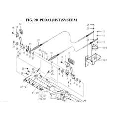 PEDAL(HST)SYSTEM spare parts