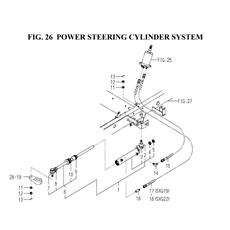 POWER STEERING CYLINDER SYSTEM (1728-408-0100,1728-408A-0100) spare parts