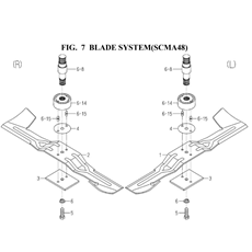 BLADE SYSTEM (SCMA48)(8663-306-0100) spare parts