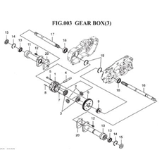 GEAR BOX (3) spare parts