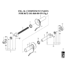 COMPONENT PARTS FOR 8672-101-860-00 ON FIG.1(8672-101-860-0) spare parts