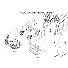 LAMP SYSTEM(G TYPE)(1845-650A-0100) spare parts