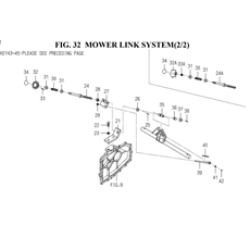 MOWER LINK SYSTEM (2/2) (1728-553-0100,1728-553A-0100) spare parts