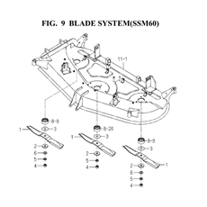 BLADE SYSTEM(SSM60)(8654-306A-0100) spare parts