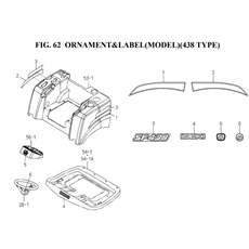 ORNAMENTAL&LABEL(MODEL)(438 TYPE) spare parts