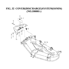 COVER(DISCHARGE)SYSTEM(SSM54)(NO.100001-)(8657-406B-0100) spare parts