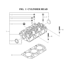 CYLINDER HEAD(6004-101B-0100,6004-101B-0200) spare parts