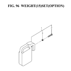 WEIGHT(15)SET(OPTION)(1774-922A-0100) spare parts