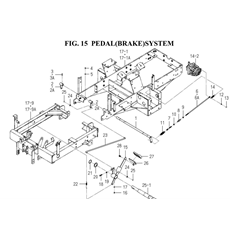 PEDAL(BRAKE)SYSTEM(1752-312-0100) spare parts