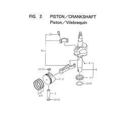 PISTON/CRANKSHAFT spare parts