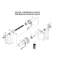 COMPONENT PARTS FOR 8668-101-510-00 spare parts