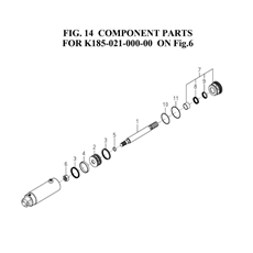 COMPONENTS PARTS FOR K185-021-000-00 ON FIG.6(K185-021-000-0F) spare parts