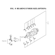 BEARING/UNDER SIZE (OPTION)(6005-209-0100) spare parts