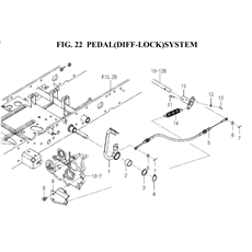 PEDAL(DIFF-LOCK)SYSTEM(1845-313-0100) spare parts