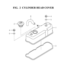 CYLINDER HEAD COVER(6003-110-0100) spare parts