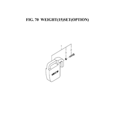 WEIGHT(15)SET(OPTION) spare parts