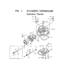 CYLINDER/CRANKCASE spare parts