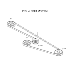 BELT SYSTEM(8655-203D-0100) spare parts